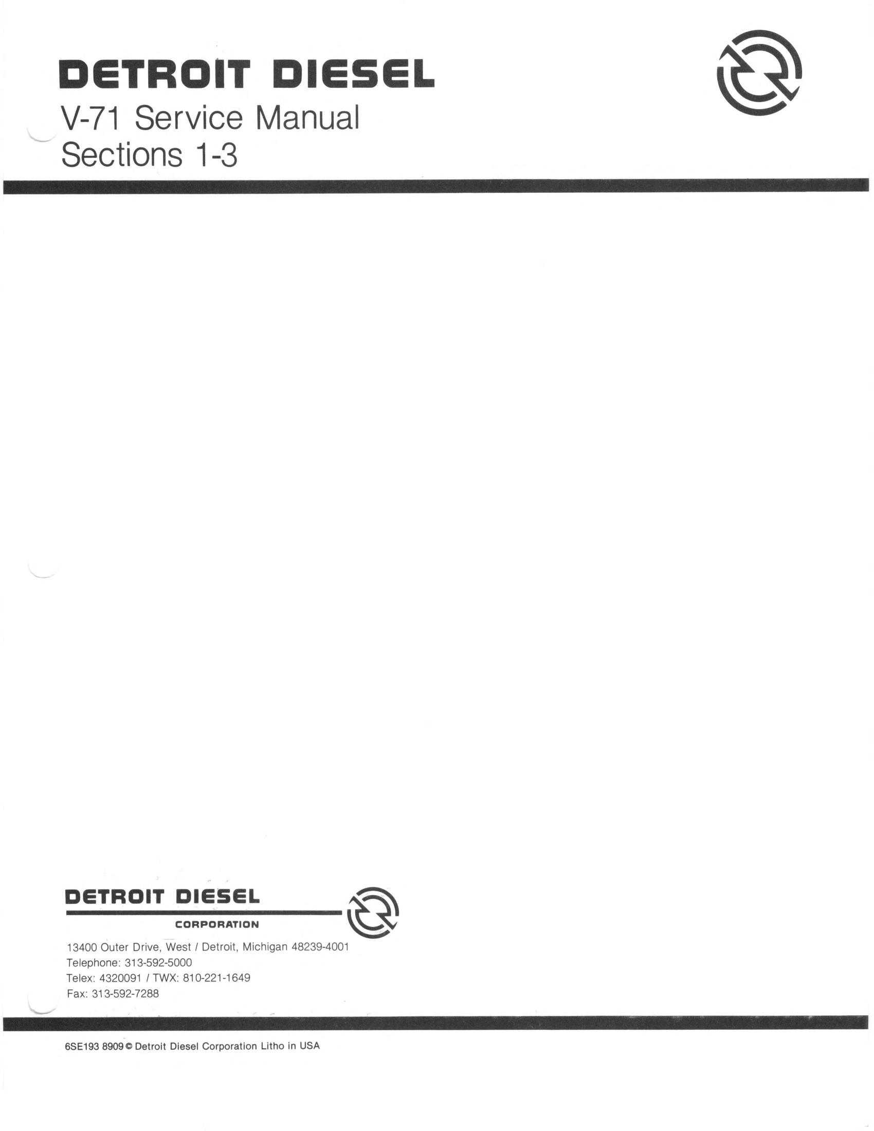 detroit diesel 71 series service manual pdf free download